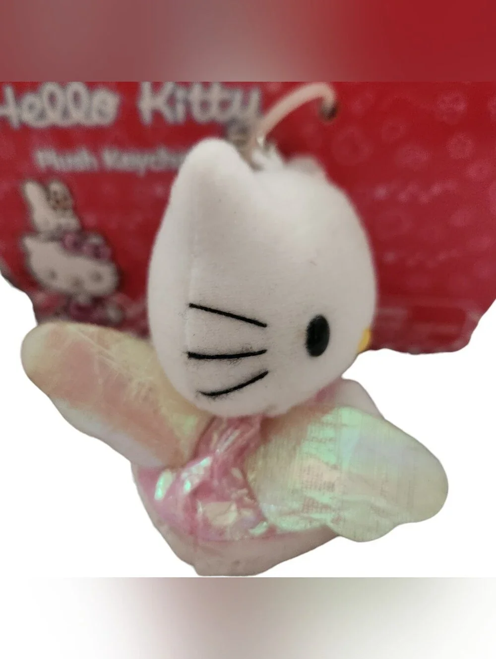 2001 Sanrio Hello Kitty Fairy Plush Keychain NWT NOS Nakajima Rare Y2K Vintage